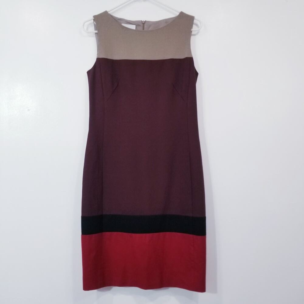 Akris Punto Color Block Sheath Dress
